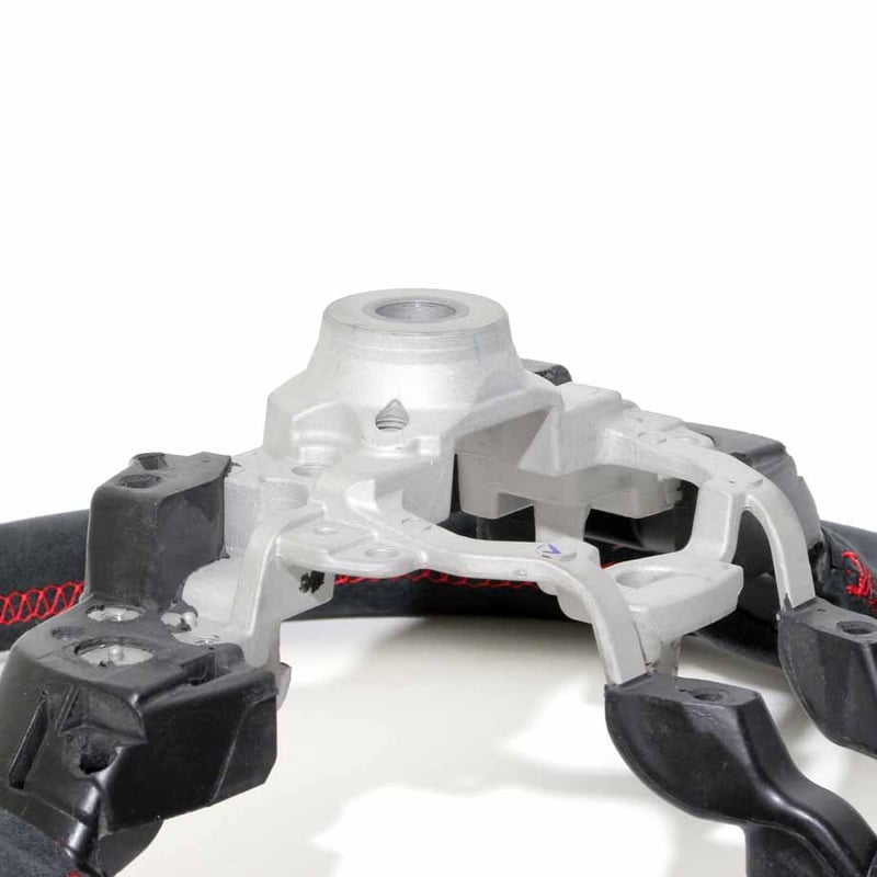 STARK ウルトラ スエード ステアリング（レッドステッチ