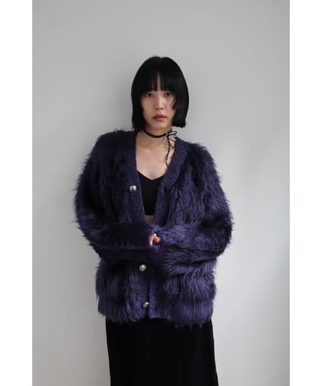 FLUFFY KNIT CARDIGAN