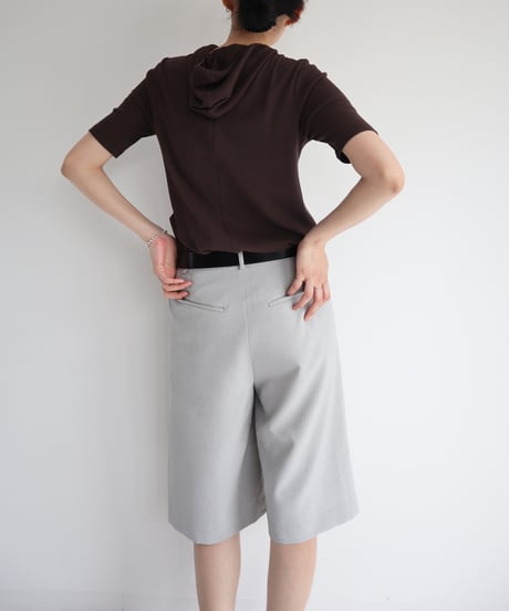 CROSS WAIST HALF PANTS