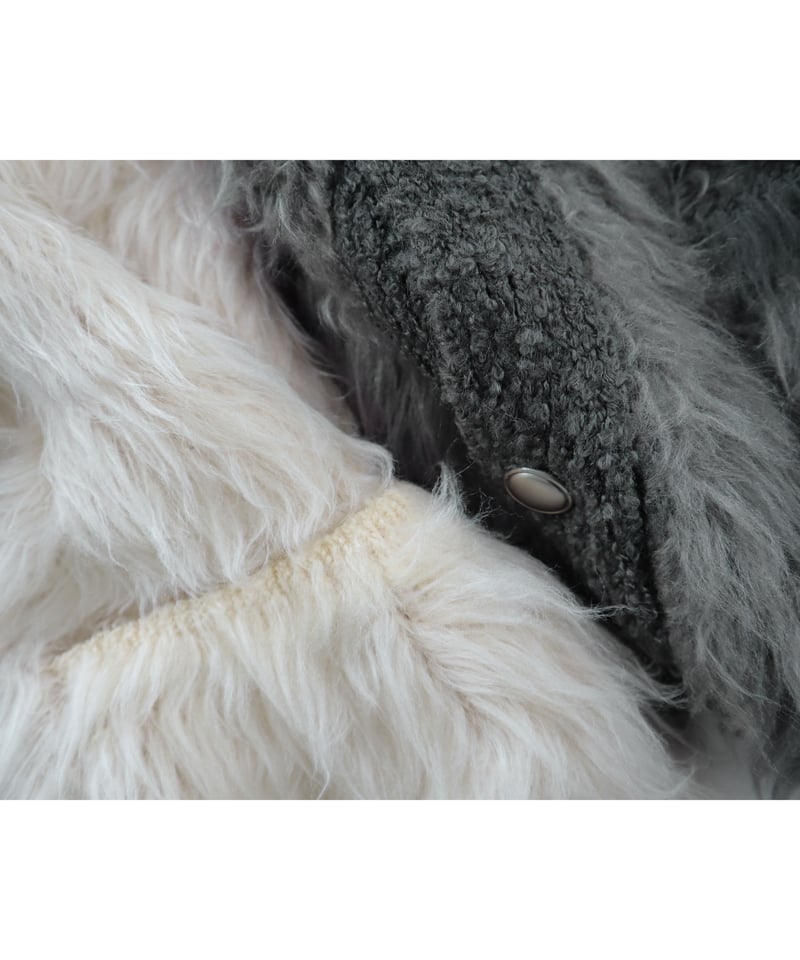 FLUFFY KNIT CARDIGAN CONSISTER ネイビー FLUFFY KNIT CARDIGAN | CONSISTER