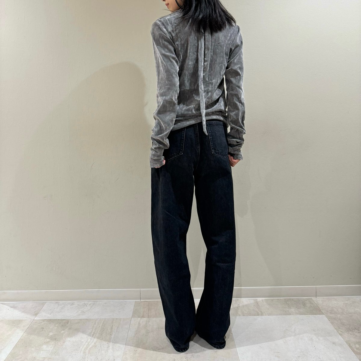 トップス VELOUR TIE TOP CONSISTER VELOUR TIE TOP | CONSISTER