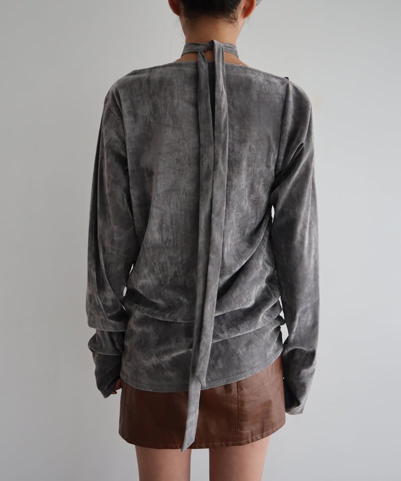 VELOUR TIE TOP | CONSISTER