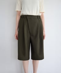 CROSS WAIST HALF PANTS