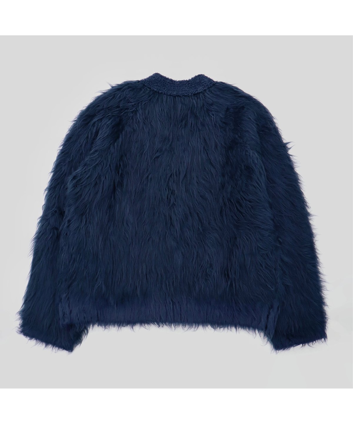 FLUFFY KNIT CARDIGAN CONSISTER ネイビー FLUFFY KNIT CARDIGAN | CONSISTER