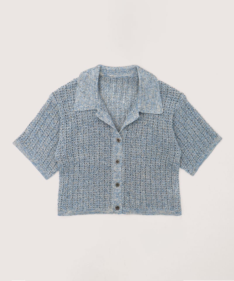 STRAW YARN LINEN SHIRT | CONSISTER