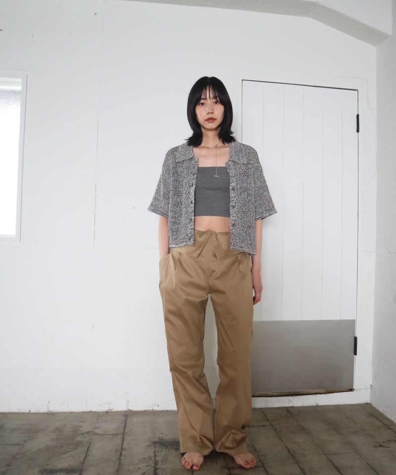 トップス CONSISTER STRAW YARN LINEN SHIRT STRAW YARN LINEN SHIRT | CONSISTER