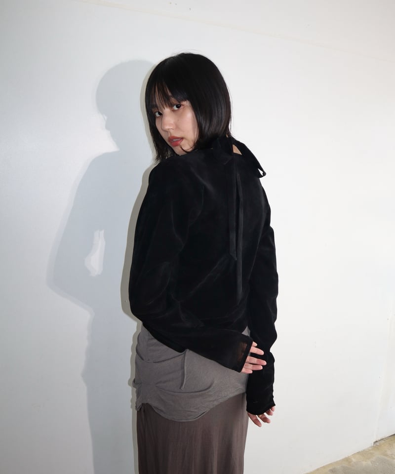 トップス VELOUR TIE TOP CONSISTER VELOUR TIE TOP | CONSISTER