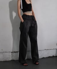WIDE LAPEL TROUSERS