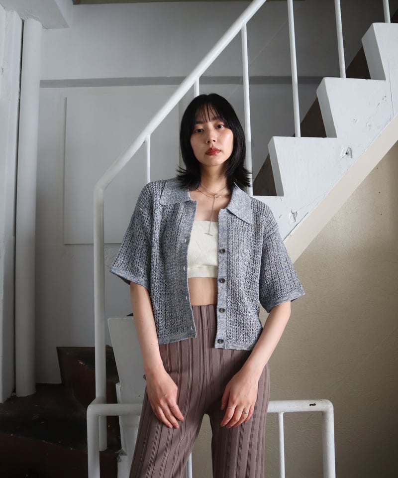 STRAW YARN LINEN SHIRT | CONSISTER