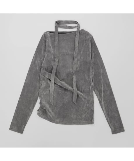 VELOUR TIE TOP