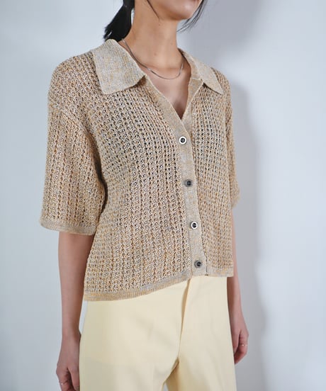 STRAW YARN LINEN SHIRT