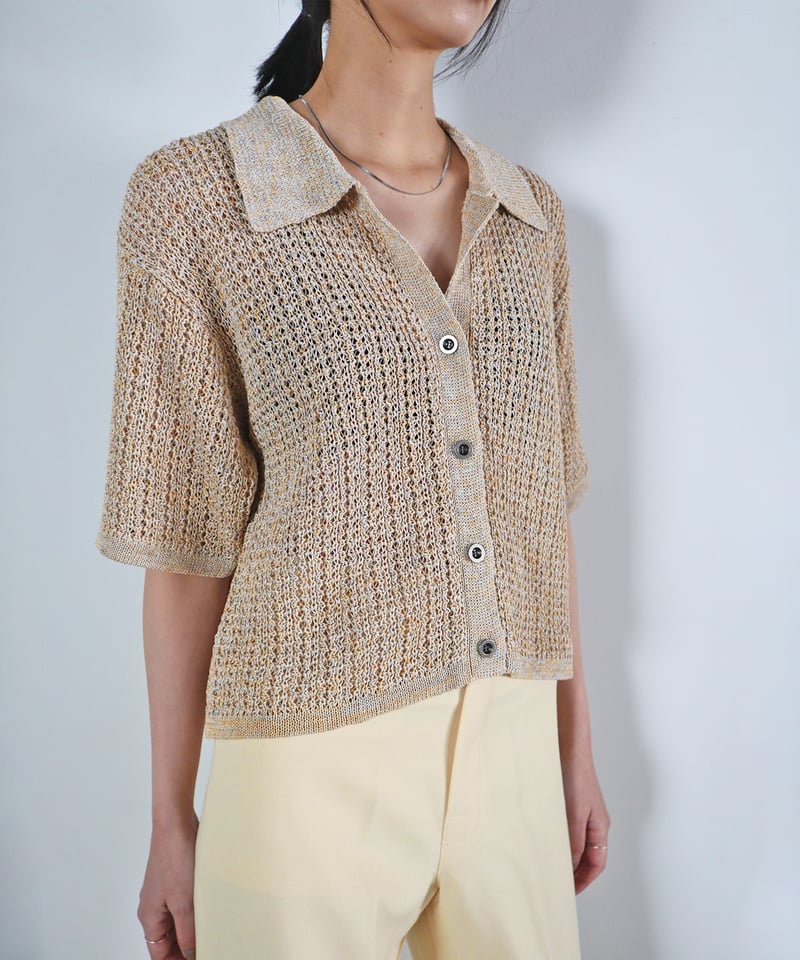 トップス CONSISTER STRAW YARN LINEN SHIRT STRAW YARN LINEN SHIRT | CONSISTER