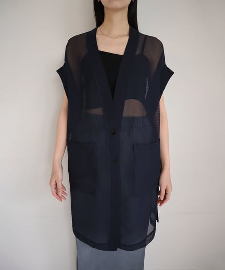 RELAXED MESH PANEL VEST