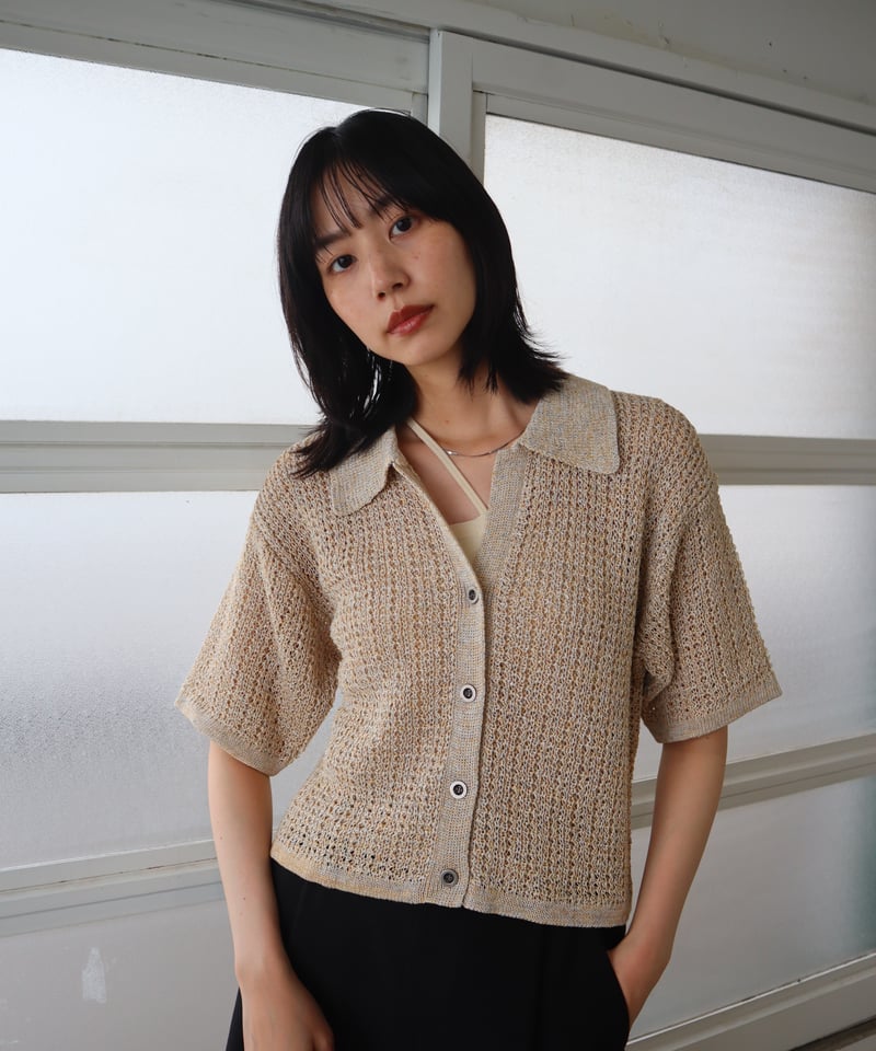 STRAW YARN LINEN SHIRT | CONSISTER