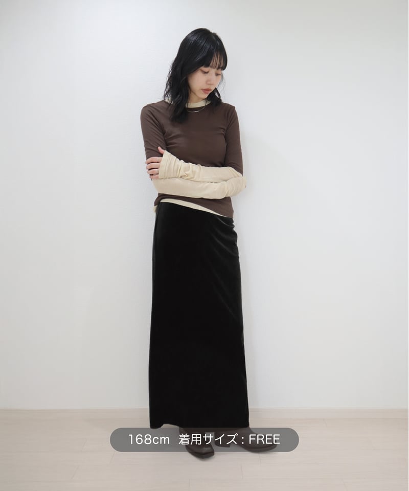 VELOUR COMFORT SKIRT | CONSISTER