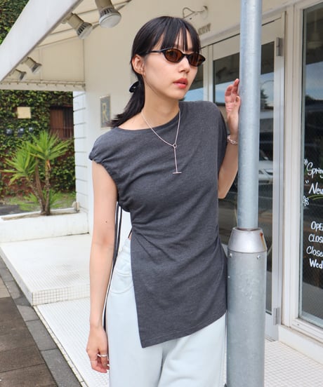 ASYMMETRY JERSEY TOP