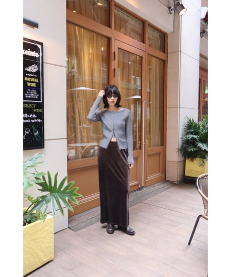 ZIP UP KNIT TOP