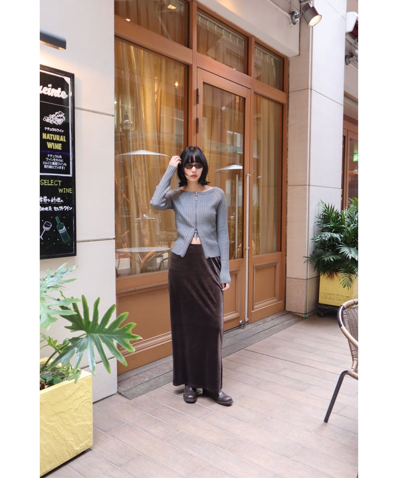 ZIP UP KNIT TOP | CONSISTER