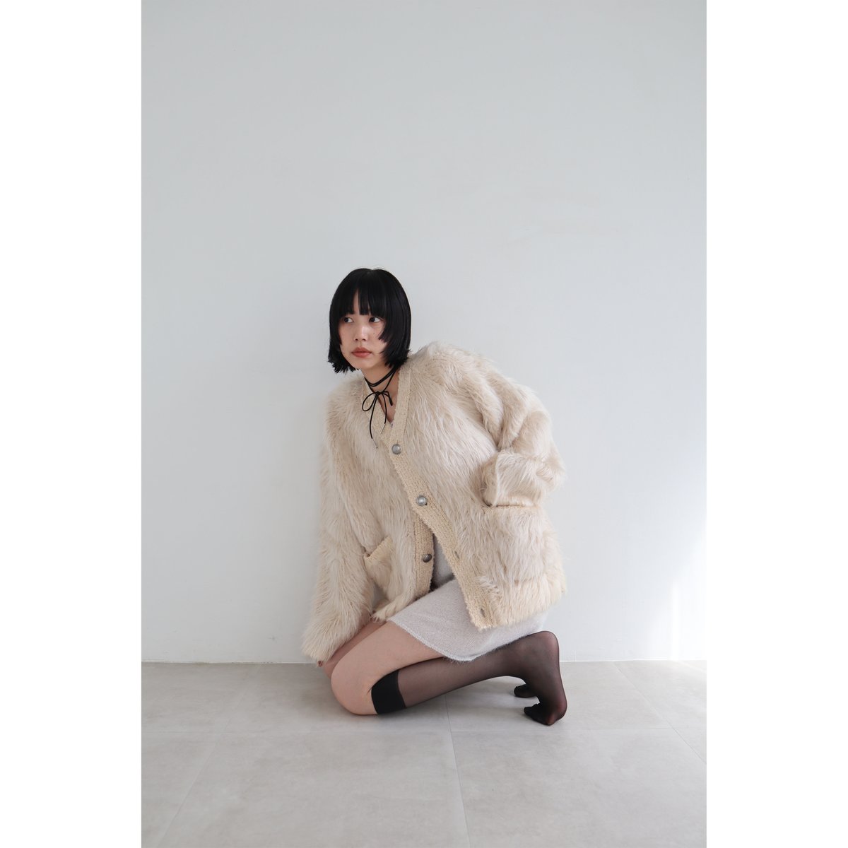 FLUFFY KNIT CARDIGAN | CONSISTER