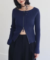 トップス Consister FRONT HOOK KNIT GARDIGAN Consister FRONT HOOK KNIT GARDIGAN