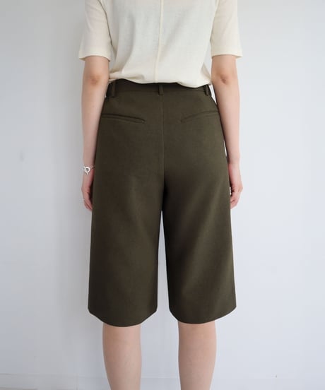 CROSS WAIST HALF PANTS