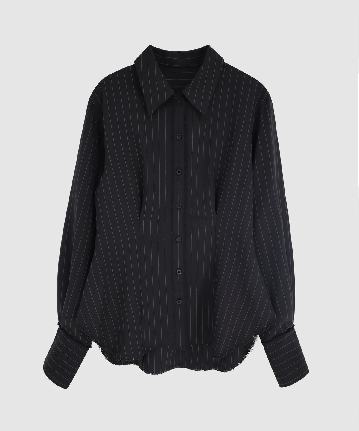 CUT-OFF STRIPE SHIRT | CONSISTER