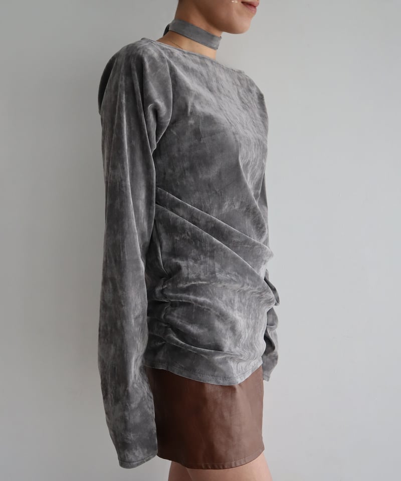 VELOUR TIE TOP | CONSISTER