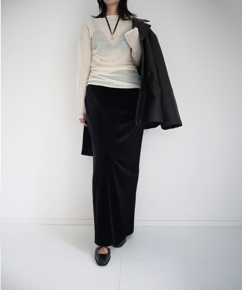 VELOUR COMFORT SKIRT | CONSISTER