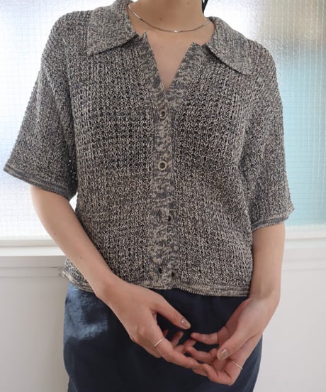 STRAW YARN LINEN SHIRT