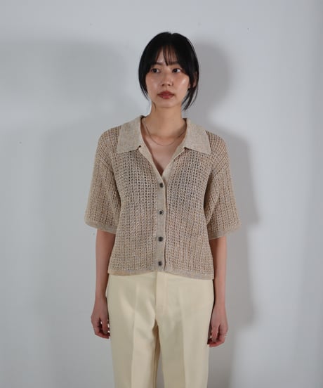 STRAW YARN LINEN SHIRT