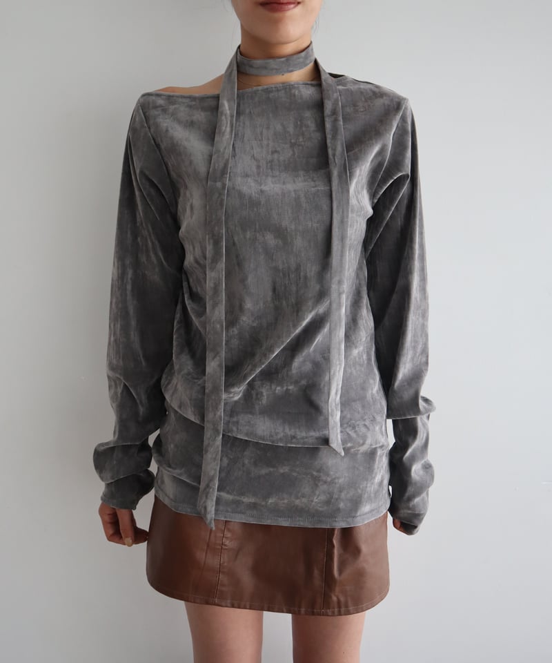 VELOUR TIE TOP | CONSISTER