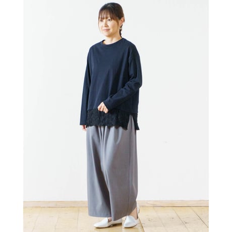 裾シュリンクレースプルオーバー LUEUF