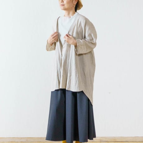 フレンチリネンワンボタンカーデ LUEUF