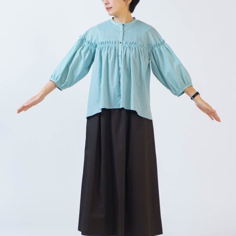 ギャザーシャツ LUEUF