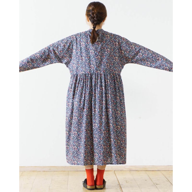 花柄ギャザーワンピース | LUEUF