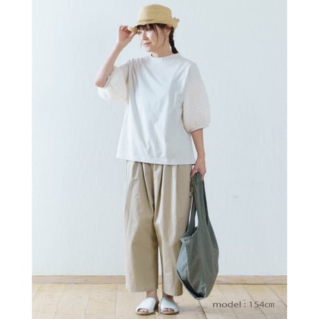 フェザーシフォンスリーブプルオーバー LUEUF