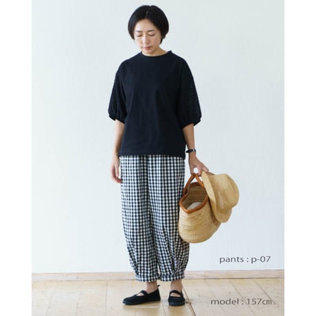 フェザーシフォンスリーブプルオーバー LUEUF