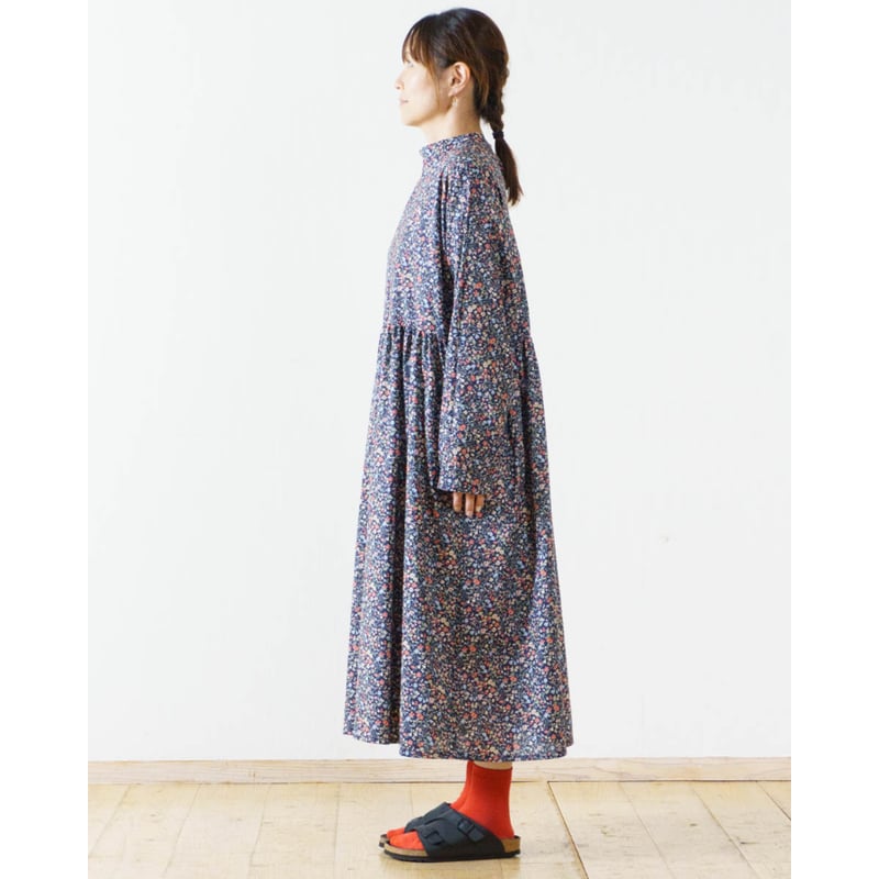 花柄ギャザーワンピース | LUEUF