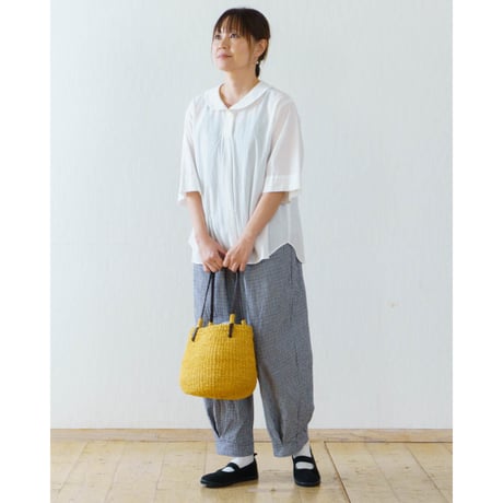 ショールカラーブラウス LUEUF