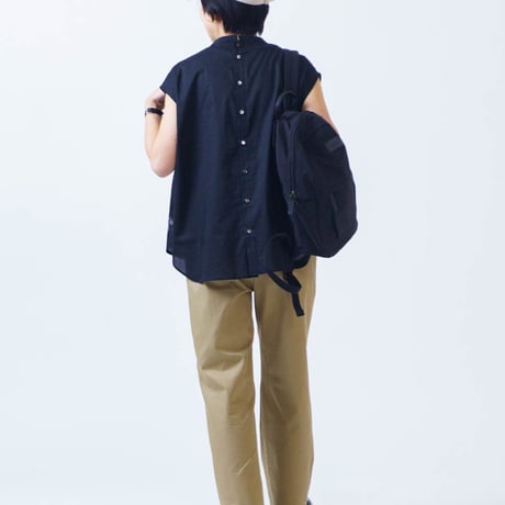 ドット柄タックブラウス LUEUF