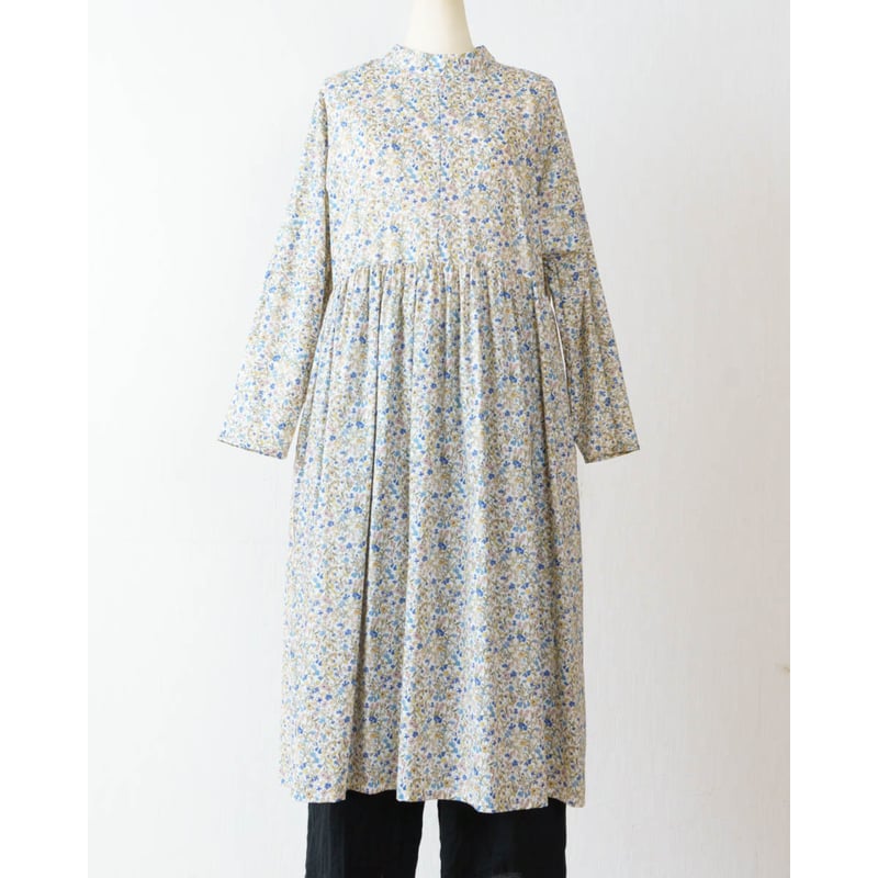 花柄ギャザーワンピース | LUEUF
