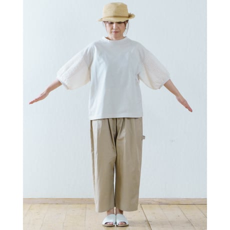 フェザーシフォンスリーブプルオーバー LUEUF