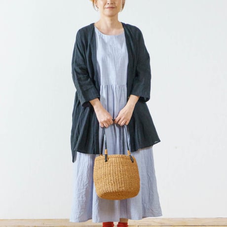 フレンチリネンワンボタンカーデ LUEUF