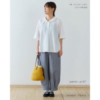 ショールカラーブラウス LUEUF