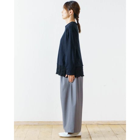 裾シュリンクレースプルオーバー LUEUF
