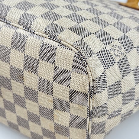 LOUIS VUITTON ネヴァーフルMM ダミエ・アズール ホワイトキャンバス トートバッグ N51107
