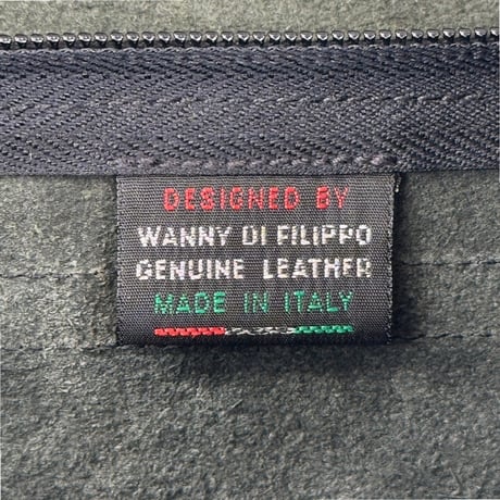 IL BISONTE レザー ブラック ショルダーバッグ