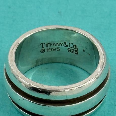 TIFFANY リング グルーブド ダブルライン SV925