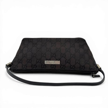 GUCCI ブラック GGキャンバス ハンドバッグ