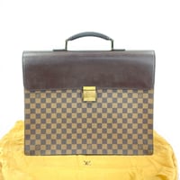 LOUIS VUITTON アルトナGM ダミエ・エベヌ キャンバス ブラウン ビジネスバッグ N53312